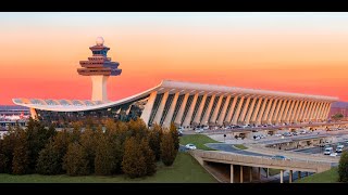 Arriving at Washington DC Walking amp Exploring Washington Dulles International Airport IAD [upl. by Gader]