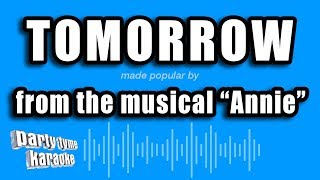 Annie  Tomorrow Karaoke Version [upl. by Covell278]