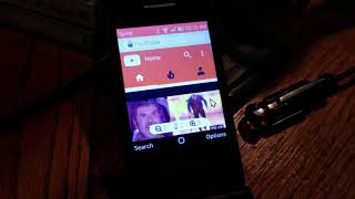 Alcatel Go Flip playing YouTube [upl. by Erlina]