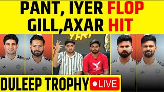 🔴INDIA D 164 ALL OUT AXAR PATEL HERO SHREYAS IYER FLOP GAIKWAD BAD CAPTAINCY [upl. by Hamrnand196]