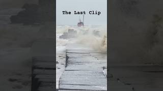 The Last Clip 🌊 Hi tide Storm Dark sea sharkattack shinkingship Sea Beach [upl. by Spense]