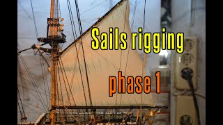 HMS Victory  part 84 Sails Rigging phase 1 [upl. by Ross202]