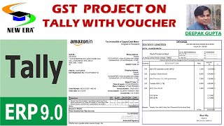 GST Project with voucher on Tally by Deepak Gupta1 [upl. by Tad]