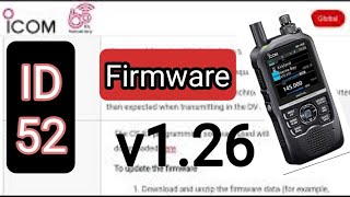 New ICOM ID52 Firmware v126 [upl. by Eugenie720]