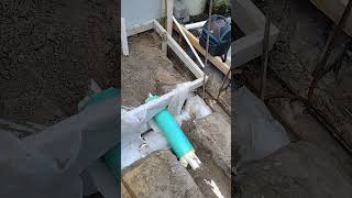 ATP DIY Best Way To Install Sewer Pipe Sleeving Through Concrete Footer LIKE amp SUBSCRIBE [upl. by Amaras810]