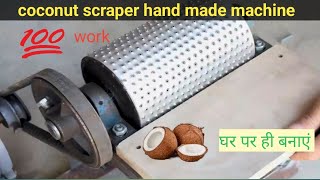 coconut scraper machinehand made machine coconut [upl. by Hallsy]