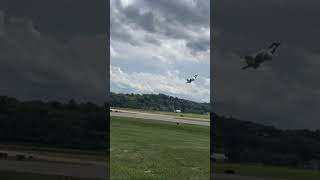 F22 demo ripping through the sky’s aviation militaryaviation airamerica militaryaircraft f22 [upl. by Parrnell]