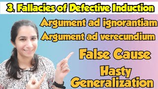 Fallacies of Defective Induction  Informal FallaciesUGC NET Paper1 By Ravina InculcateLearning [upl. by Nassah]