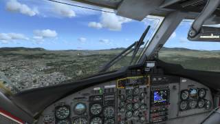 FSX DHC 6 Twin Otter landing ILS Approach Eleftherios Ven Greece HD [upl. by Doig210]