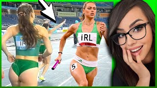 Funny amp COMEDY Moments in Athletics REACTION [upl. by Aivlis]