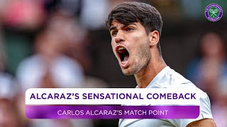 Carlos Alcaraz  Winning moment  Third round  Wimbledon 2024 [upl. by Melina]