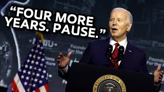 quotFOUR MORE YEARS PAUSEquot  Joe’s Most Ridiculous Gaffe Yet [upl. by Earvin]