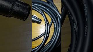 Proel noiseless microphone cable low capacity amp low impedance заводской микрофонный кабель shorts [upl. by Manup]