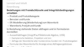 DB05UE06 Datenbanken mit MS Access LE05 Relationales Modell 2 Teil06 Überleitung [upl. by Thomasa]