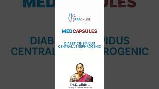 MEDCAPSULES  Diabetic Insipidus central vs Nephrogenic  By DrKAdhiti  shorts [upl. by Folsom]