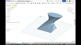 OnShape Tutorial 9 Loft example 1 [upl. by Hazlip]