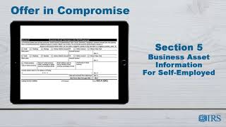 How to Complete Form 433A OIC  Section 5 Business Asset Information for SelfEmployed [upl. by Amilah]