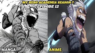 My Hero Academia Season 7 Episode 12 Anime VS Manga [upl. by Viguerie]