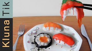 Fermented slime Sushi YES or NO Unintentional ASMR [upl. by Ahsiki797]