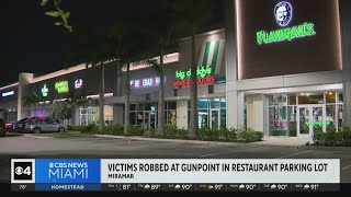 People robbed at gunpoint in Flanigans parking lot in Miramar [upl. by Aldas]