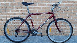 Giant Rincon 1996 retro bike build one day build [upl. by Ayhtnic792]