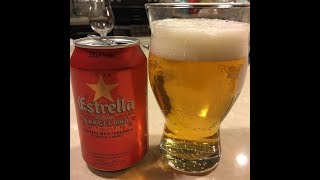 Beer Review Estrella Damm [upl. by Vanhomrigh]