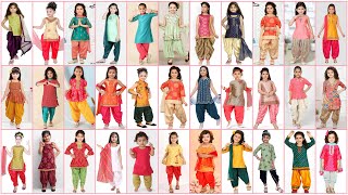 👰‍♀️ kids patiala salwar Suit dress ideas  Little Girls Punjabi Suit Designs  Little Girl dress [upl. by Naujtna866]