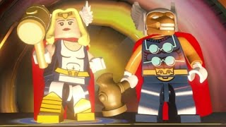 LEGO Marvels Avengers  Asgard 100 Guide All Collectibles [upl. by Enoyrt]