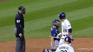 SDCOL Arenado ejected for arguing called strike [upl. by Rue]