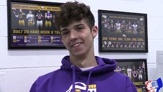 Landon Rhodes  23 Avon Football senior spotlight [upl. by Aisyle]