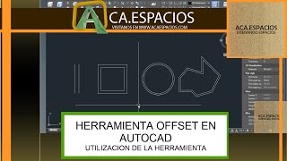 COMO UTILIZAR LAHERRAMIENTA OFFSET EN AUTOCAD DESFASE DE LINEAS PARALELAS [upl. by Langille]