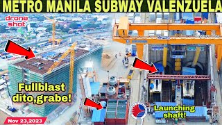 METRO MANILA SUBWAY UPDATE VALENZUELA STATION amp DEPOTNov 232023build3xbuild better more [upl. by Benildas]