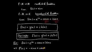 Komplexa tal del 21  derivata av komplexvärd funktion [upl. by Yoc15]