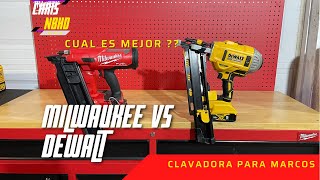 Milwaukee vs DeWalt framing nailer which one is better   Clavadoras inalámbricas para marcos [upl. by Eronel535]