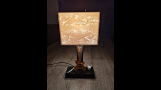 Lampe lithophanie Metallica en impression 3D [upl. by Tterb]