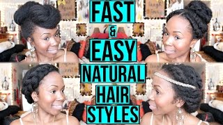 FAST amp EASY Protective NATURAL HAIR Styles For WORK SCHOOL DATE NIGHT amp EVERYDAY [upl. by Enirahtac804]