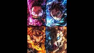 Team Tanjiro Editz 🥰  Demon Slayer 🔥  anime viral demonslayer [upl. by Cyrie]