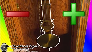 Pendulum Accuracy Daily Rate Speed UpSlow Down Adjustments For Grandfather Clocks [upl. by Anaid]