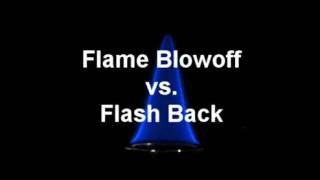 Premixed Flame Blowoff vs Flash Back in Slow Motion [upl. by Loftis]