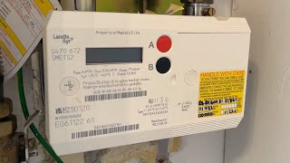 Landis GYR G470 Gas Meter Reading [upl. by Arin]