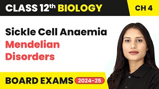 Sickle Cell Anaemia  Mendelian Disorders  Class 12 Biology Chapter 4  CBSE 202425 [upl. by Gavriella]