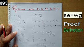 Geotech  Relation between Void Ratio Degree of Saturation Water Content Specific Gravity  esgw [upl. by Eiramanin341]