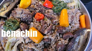 BENACHIN  thiebou yappa  SENEGAMBIAN JOLLOF RICE beef benachin  how to cook benachin [upl. by Nyvrem]