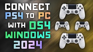 How to Connect PS4 Controller to PC w DS4 Windows  2024 Tutorial [upl. by Defant]