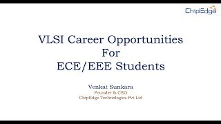 VLSI Career Opportunities for ECE EEE Students  Freshers December 19th 2022 [upl. by Massingill]