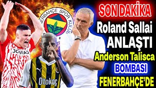 Roland Sallai indi Fener Talisca patlattı Szymanski Bombası Fenerbahçede [upl. by Anyg849]