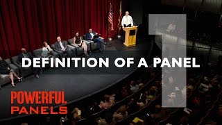 How to Moderate a Panel Discussion Definition of a Panel Video 1 4mins [upl. by Ki]