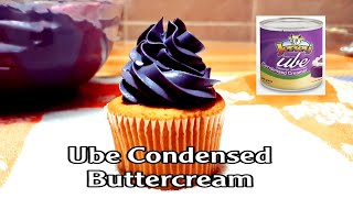 UBE CONDENSED BUTTERCREAM USING JERSEY UBE CONDENSED CREAMER [upl. by Kinom153]