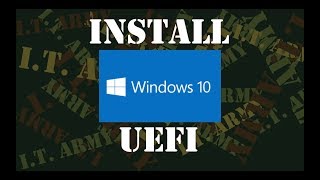 Install Windows 10 in UEFI Mode [upl. by Ahsinert521]