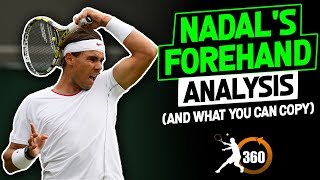 Rafa Nadal Forehand Analysis And What You Can Copy SLOW MOTION [upl. by Talanian]